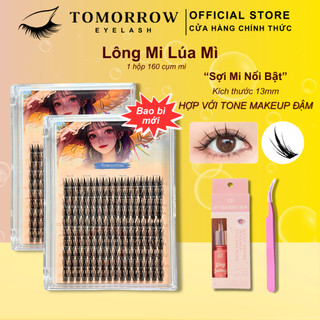  Mi Giả TOMORROW Mi LÚA MÌ ĐƠN Mi Cụm,Mi Chùm Mi Douyin Trang điểm cho mắt kích thước lông mi 13mm 