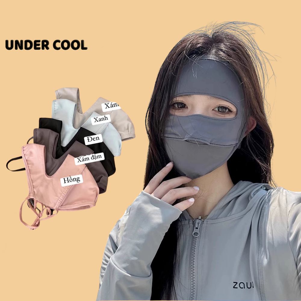 Khẩu Trang Chống Nắng Che Trán UNDERCOOL Chống Tia UV Thun Lạnh Nhiều Màu Ship Sài Gòn - Hà Nội - KT02
