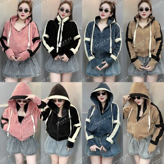 ND2/QuynhHishop | Áo khoác 6 túi nhung gân đôi viền sang, Nữ Top