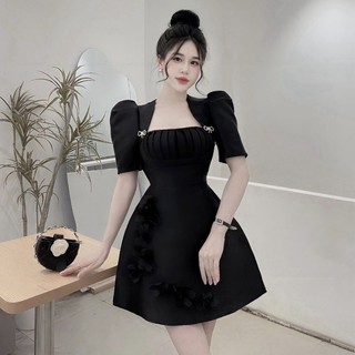 Váy tapta xếp ly eo ngực khâu hạt