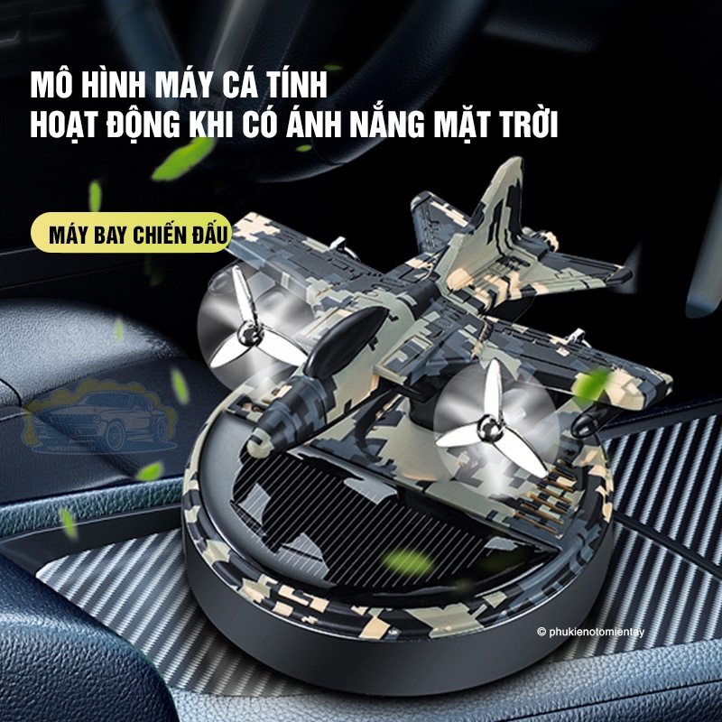 Nước Hoa Ô Tô Năng Lượng Mặt Trời Mô Hình Máy Bay Chiến Đấu, Khuếch Tán Hương Thơm, Trang Trí Ô tô 3