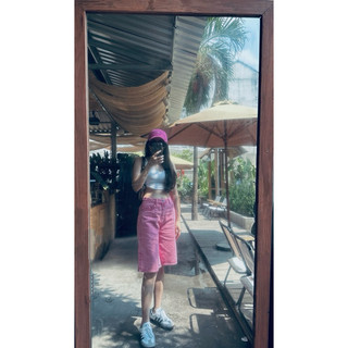 Quần short stone pink - moss green hot trend 2024
