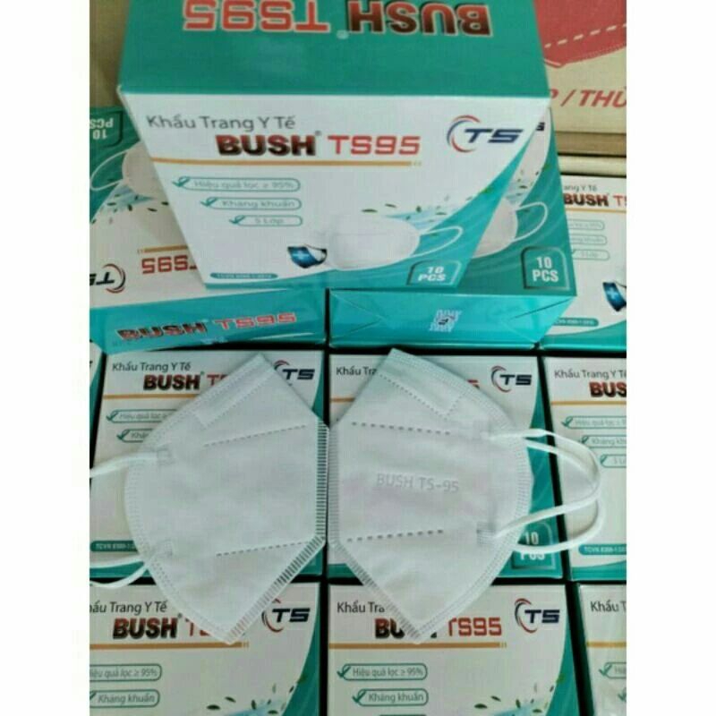 KHẨU TRANG Y Tế N95 BUSH TS95 Chính Hãng hộp(10cai)