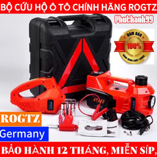 Máy cứu hộ ô tô ROGTZ 5IN 1 NEW, kích gầm, tháo siết bulong, bơm lốp, đèn cảnh báo, BH 12 tháng