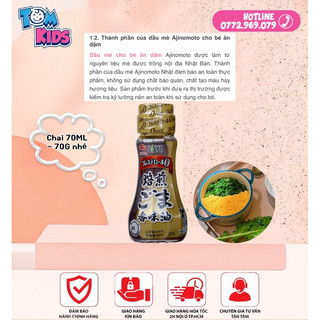DATE 2025 Dầu mè Ajinomoto Nhật Bản 70g