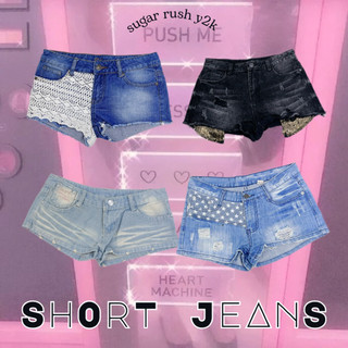 Short jeans 🍒 quần, ngắn cạp thấp, cạp cao, lửng, đùi, 2hand, si, hàng thùng, y2k giá rẻ, thanh lí