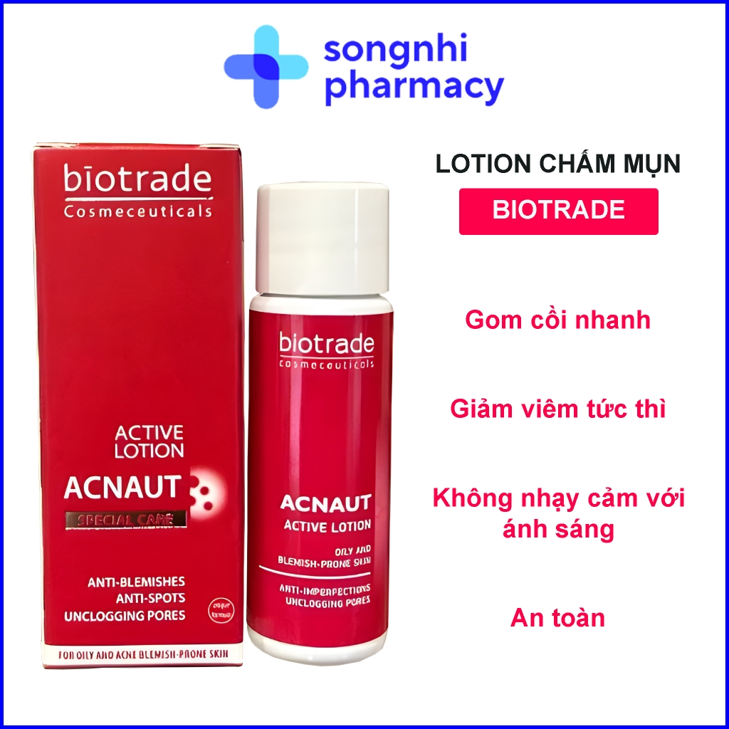 Biotrade Chấm mụn Acnaut Active Lotion 15ml – Kem Chấm mụn Biotrade Lotion [Hàng Công Ty]