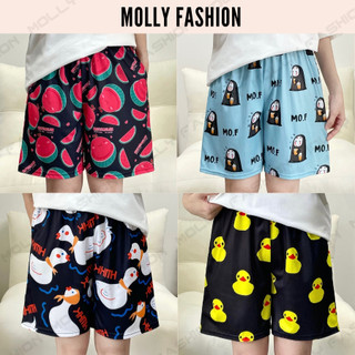 Quần Short hoạt hình Unisex BST 02 ❤️ Quần đùi nam nữ mặc nhà Freesize 38-65kg Molly Fashion