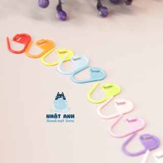 Móc đánh dấu len nhựa nhiều màu - ghim đánh dấu len
