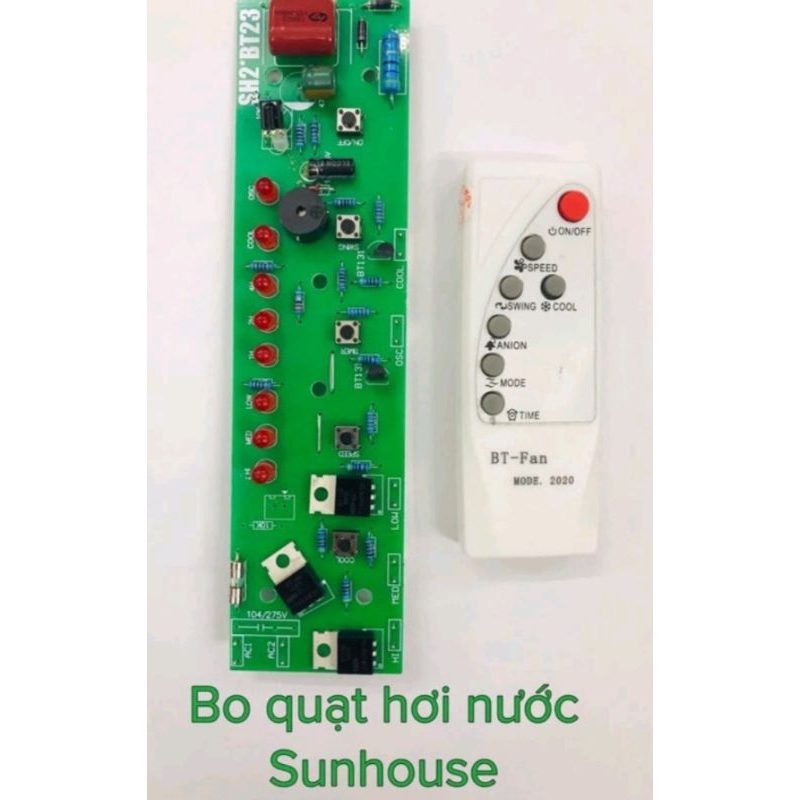 BO MẠCH QUẠT HƠI NƯỚC ĐIỀU HOÀ ( SUNHOUSE) + CẢ KHIỂN