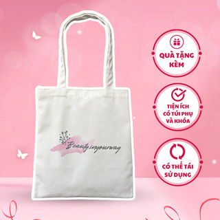 Túi Tote Canvas Đa Năng Tiện Dụng Beauty.inyourway