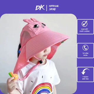  Mũ Chống Nắng Cho Bé Mũ Che Nắng Rộng Vành Che Vai Gáy Cho Bé Kèm Còi Gia Dụng ĐK 