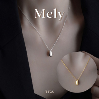   KHÔNG ĐEN GỈ  Dây chuyền vòng cổ sợi mảnh mặt hạt mạ vàng cá tính tinh tế kiểu dáng sang trọng - Mely 1493 