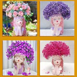 Bình hoa cô gái decor bình hoa cô gái ôm hoa bình hoa cô gái chống càm bình hoa cô gái tóc mây bình hoa cô gái size lớn