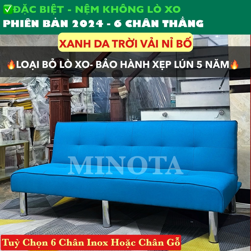 Ghế Sofa Giường 1m7 [6 CHÂN | KHÔNG LÒ XO] New 2024 MINOTA Thiết kế đẹp mắt sang trọng tinh tế | BigBuy360 - bigbuy360.vn