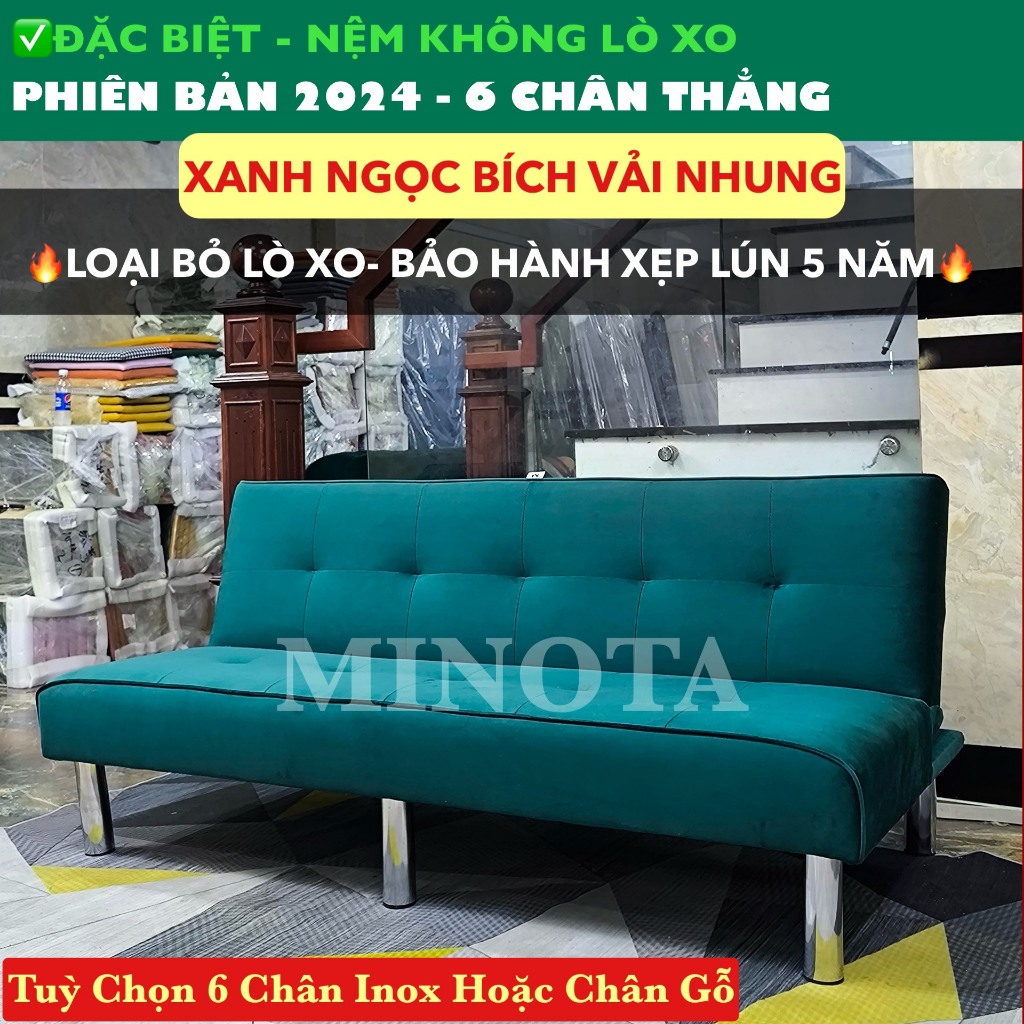Ghế Sofa Giường 1m7 [6 CHÂN | KHÔNG LÒ XO] New 2024 MINOTA Thiết kế đẹp mắt sang trọng tinh tế | BigBuy360 - bigbuy360.vn