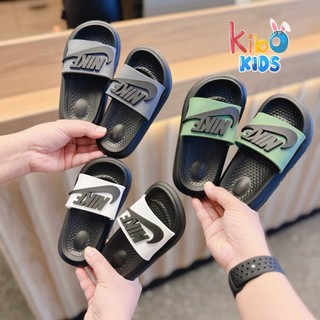Dép lê cho bé trai dép lê chữ nike siêu nhẹ êm chống trơn size 21-35