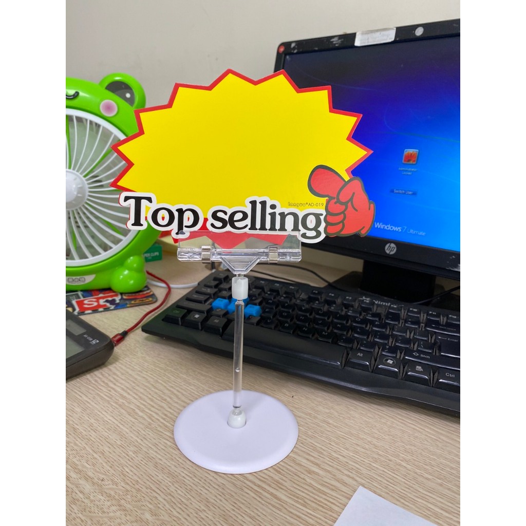 Giá kẹp để bàn G4015 - kẹp sale, kẹp wobbler để bàn, pop để bàn, chân kẹp nhựa để bàn