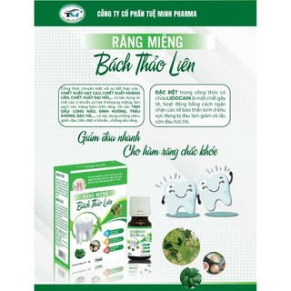 Răng miệng bách thảo liên lọ 10ml_ công ty cp dược tuệ minh pharma
