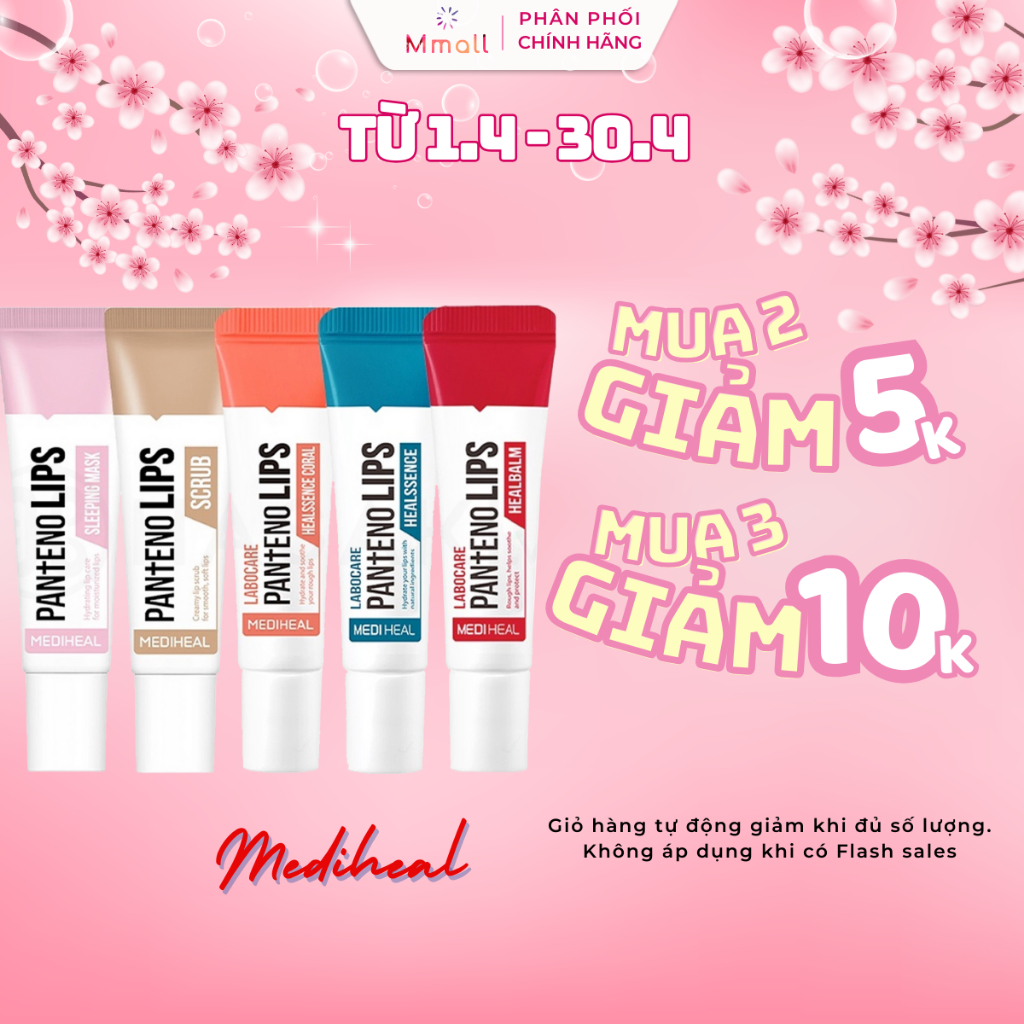 Son dưỡng Mediheal Panteno Lip Balm son dưỡng môi giảm thâm và khô môi 10ml