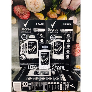 Lăn khử mùi nam Degree Men Motionsense Ultra Clear Black White 76g Nội Địa Mỹ