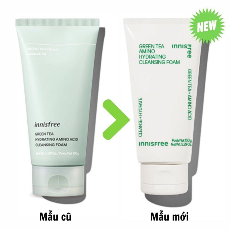 Sữa rửa mặt INNISFREE Trà xanh 150ml