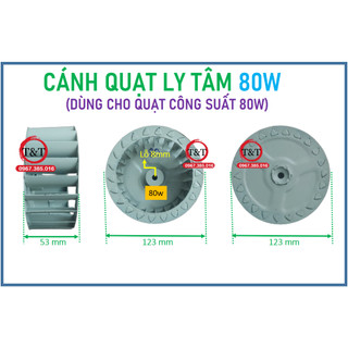 Cánh quạt ly tâm 80w. cánh lòng xóc quạt lò.