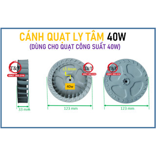 Cánh quạt ly tâm 40w. cánh lòng xóc quạt lò.