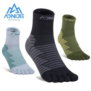 Tất 5 ngón chạy bộ cao cổ aonijie e4819