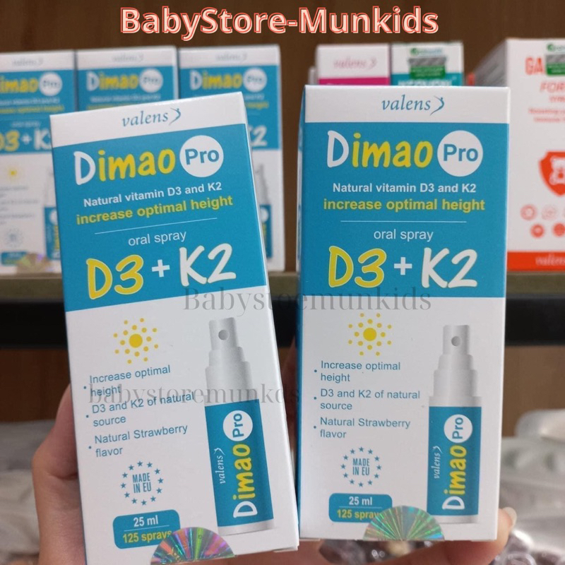 (Date mới) Dimao pro D3 K2 dạng xịt ,hỗ trợ tăng chiều cao Valens Dimao pro Spray D3k2 ,tăng cường h