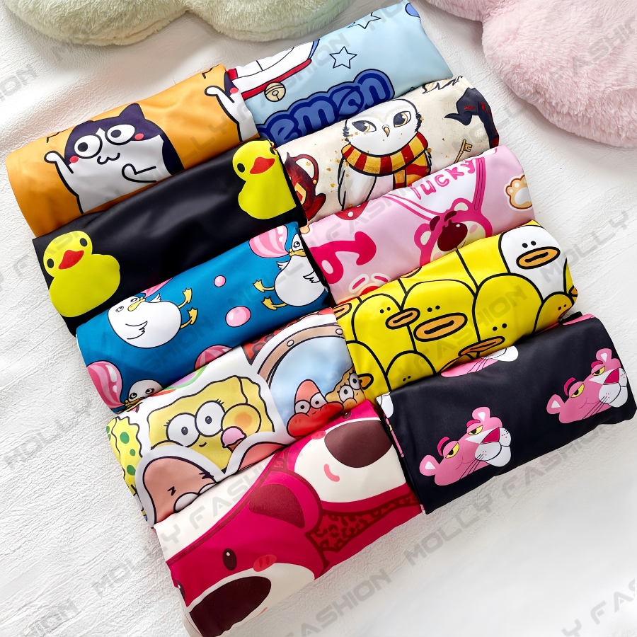 Quần Short Unisex Hoạt Hình B01 Freesize 38-65kg | Form Rộng Mặc Nhà/Đi Chơi Molly Fashion | BigBuy360 - bigbuy360.vn