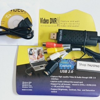 Cáp  Easy CAP CAPTURE USB2.0 ra 3 AV + S Video 4 Pin Lổ Cái  / Cáp Video DVR
