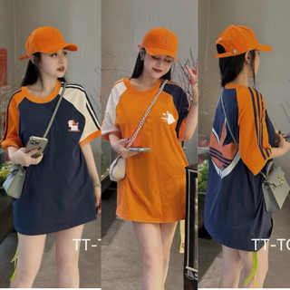 Áo thun tay nữ lỡ áo phông form rộng chất cotton khô 3158 mùa hè rẻ đẹp phong cách Hàn Quốc - 3 cánh