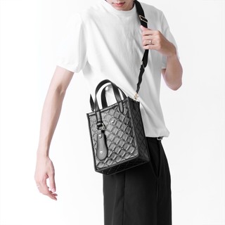 Túi Da Nam Nữ THEWOLF ESSENTIAL MONOGRAM MINI BAG - BLACK