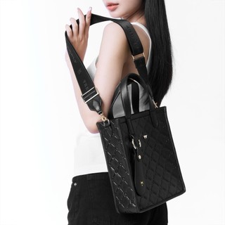 Túi Da Nam Nữ THEWOLF ESSENTIAL MONOGRAM MINI BAG - BLACK
