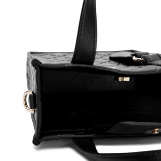 Túi Da Nam Nữ THEWOLF ESSENTIAL MONOGRAM MINI BAG - BLACK