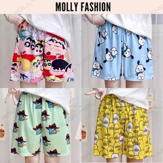 Quần short Cartoon Unisex (Nhiều mẫu) BST 07 ❤️ Quần đùi thun hoạt hình nam nữ Unisex mặc nhóm đi biển Molly Fashion