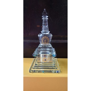 tháp xá lợi pha lê 25cm