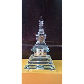 tháp xá lợi pha lê 25cm