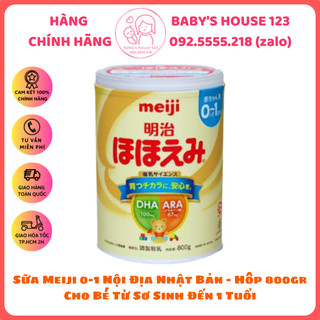 SỮA MEIJI SỐ 0 NỘI ĐỊA NHẬT BẢN - HỘP 800gr
