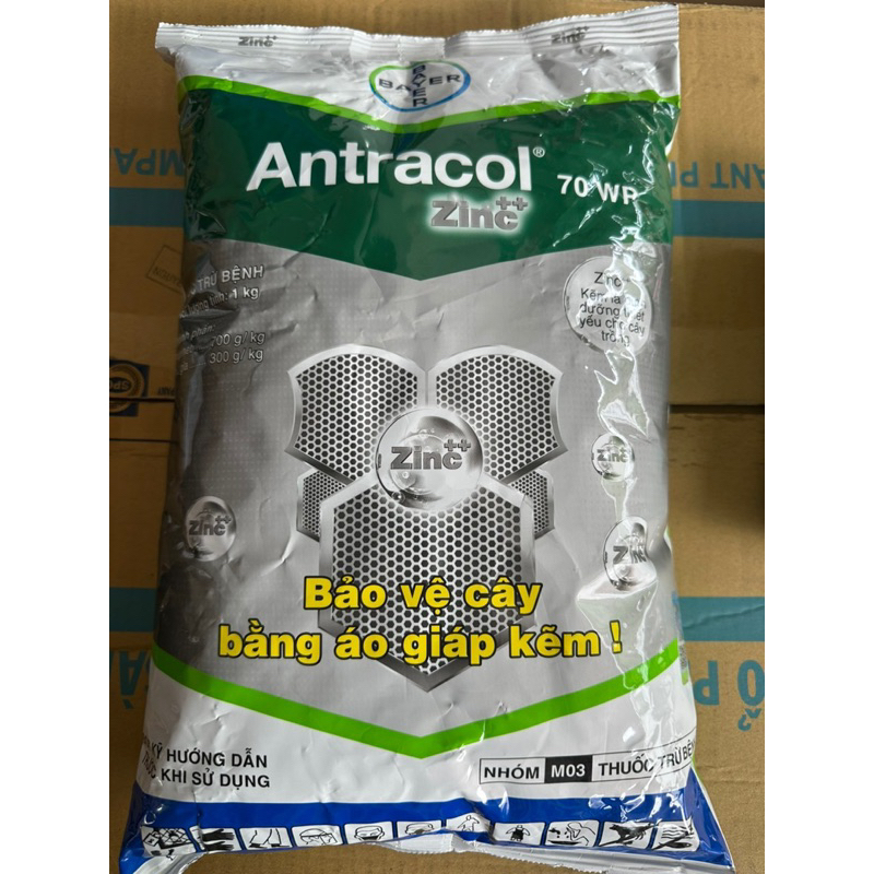 ANTRACOL 70WP gói 1kg chuyên bảo vệ cây trồng, đặc tri các bênh gây hại