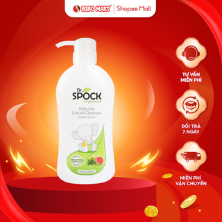 Nước Rửa Bình Sữa Dr.Spock Organics Chiết Xuất Trà Xanh Thiên Nhiên An Toàn Lành Tính Cho Bé 450ml - Bibomart