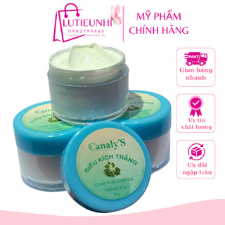 Kem kích trắng x10 canaly’s hủ 30gam tẩy cấy trắng cực mạnh pha kem body