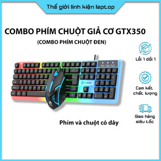 Combo phím chuột giả cơ có dây Limeide GTX350 đèn LED thiết kế game thủ Hàng new 100%
