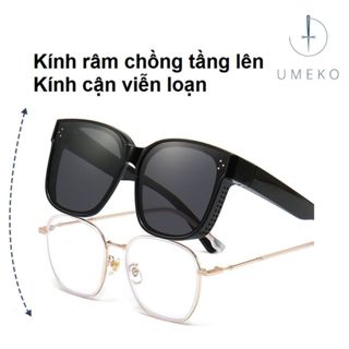 Kính râm nam nữ UMEKO NK39 phân cực chống chói và tia UV đeo chồng lên kính cận