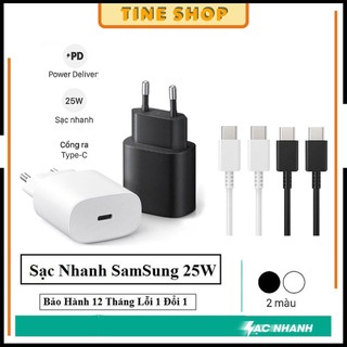 Bộ sạc samsung 25w sạc siêu nhanh type c to type c,dùng cho note 10,note 10 plus,s20,s22,s22 ultra s23 s24