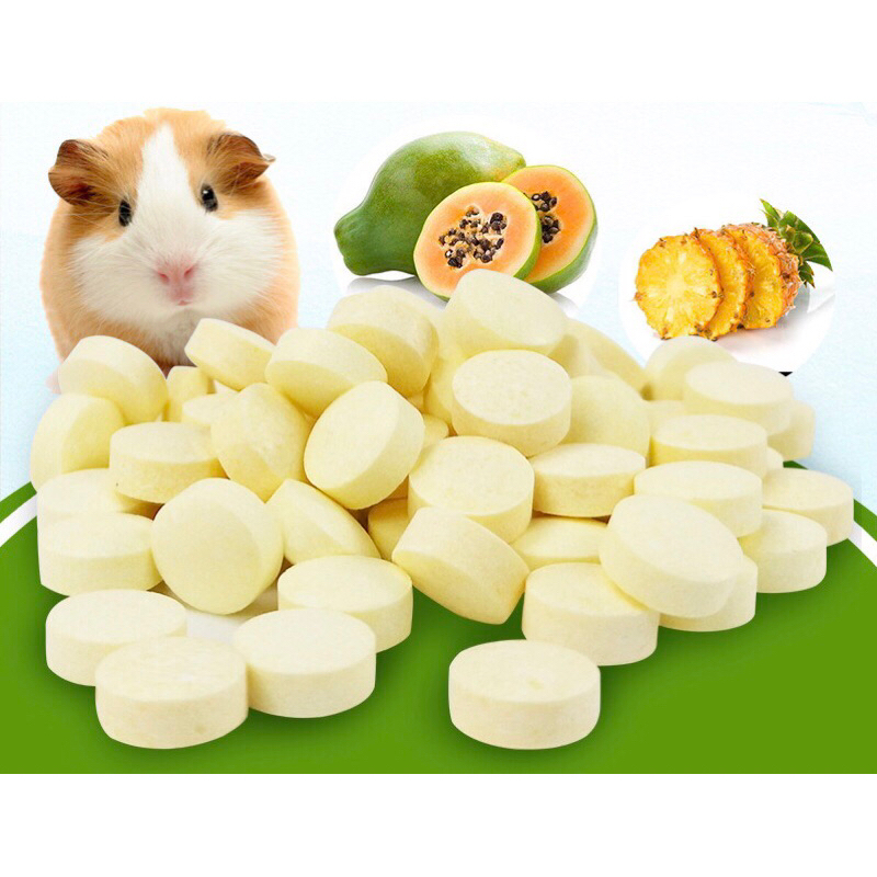 [8 VIÊN] Viên Vitamin đu đủ làm đẹp lông, tiêu lông cho hamster (COMBO 8 VIÊN)