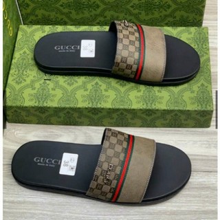 Dép Nam Nữ G.U.C.C.I GC Quai Da Bò Sịn Logo Kim Loại Hottrend Thời Trang Full Bill Box + Box Bảo Vệ Đủ Size Mới 2024