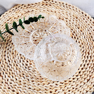 set bát kèm đĩa thuỷ tinh