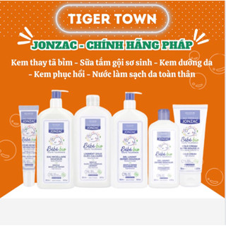 JONZAC Trọn bộ - Kem thay tã bỉm Jonzac - Sữa tắm gội cho bé sơ sinh - Kem dưỡng ẩm hàng ngày chống hăm và phục hồi da.